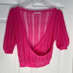 Tularosa Wool Blend Knit Cropped Top Sz XS